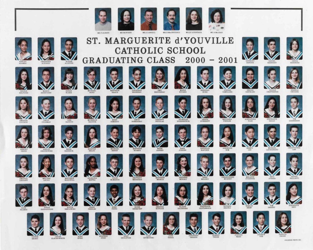 St. Marguerite d'Youville Class of 2001 composite photo